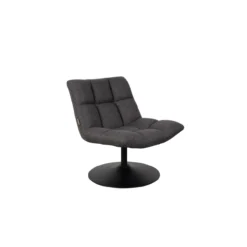 Lounge stoel bar donker grijs