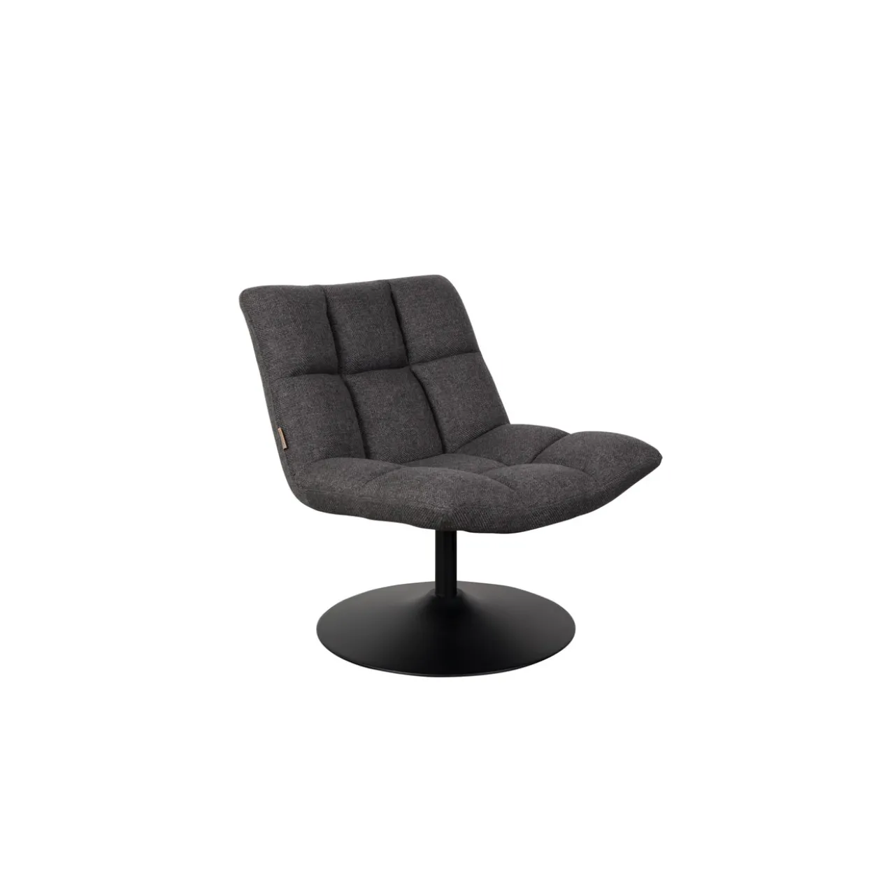 Lounge stoel bar donker grijs