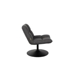 Lounge stoel bar donker grijs