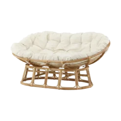 Loungestoel Carina - met zitkussen Gebroken wit