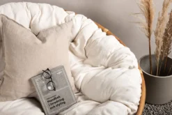 Loungestoel Carina - met zitkussen Gebroken wit