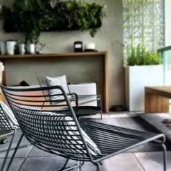 Loungestoel Hee zwart