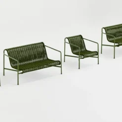 Loungestoel Palissade Cord laag olive