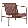 Loungestoel Palissade Cord laag iron red