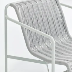 Loungestoel Palissade Cord laag sky grey