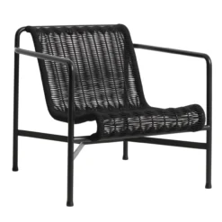 Loungestoel Palissade Cord laag anthracite