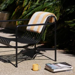 Loungestoel Palissade laag anthracite