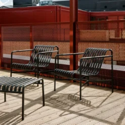 Loungestoel Palissade laag anthracite