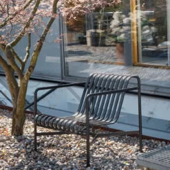 Loungestoel Palissade laag anthracite