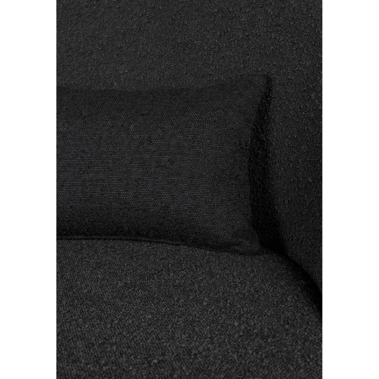 Lounge stoel rodin bouclé zwart