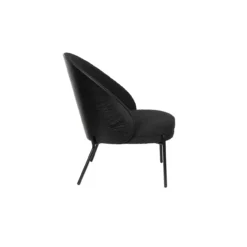 Lounge stoel rodin bouclé zwart