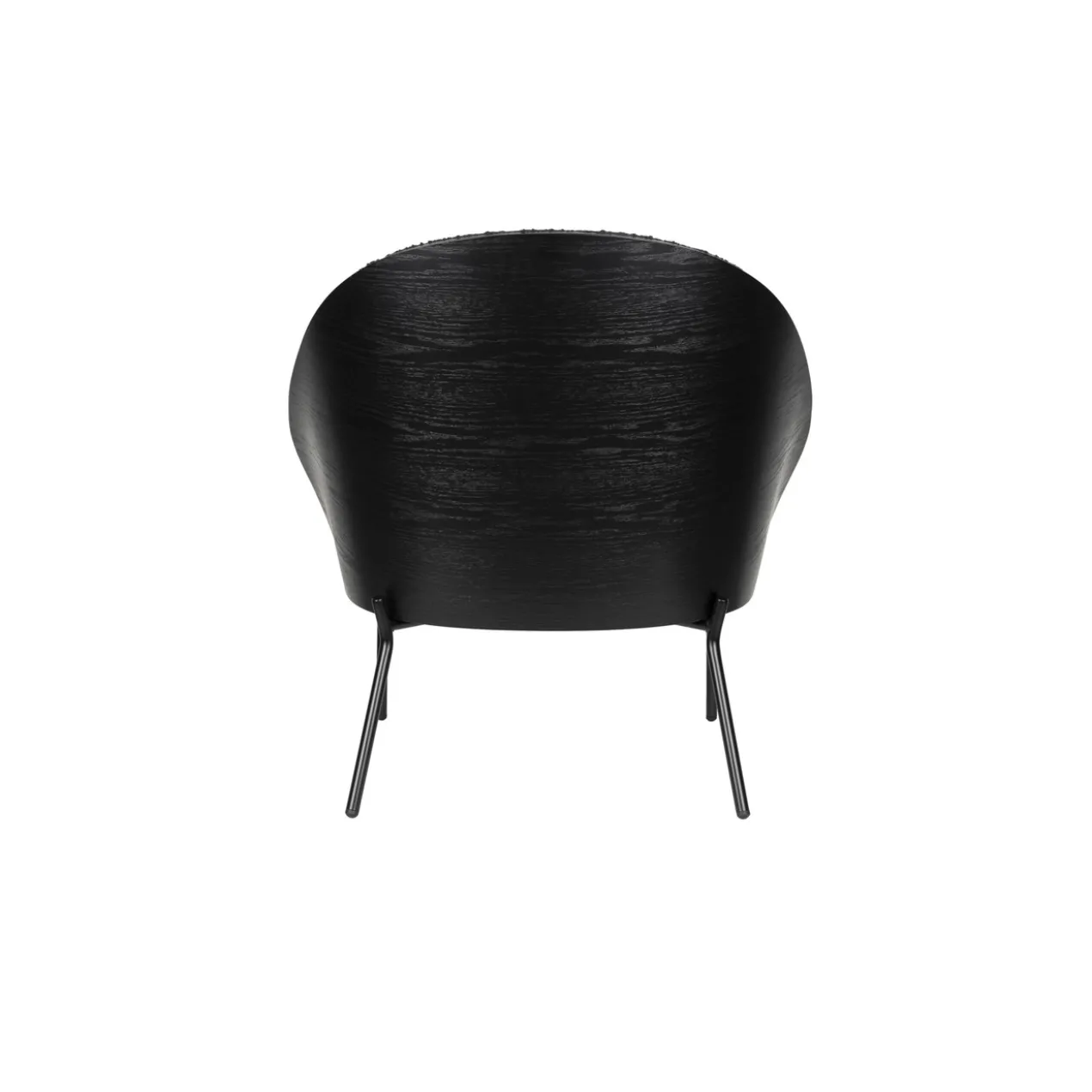 Lounge stoel rodin bouclé zwart