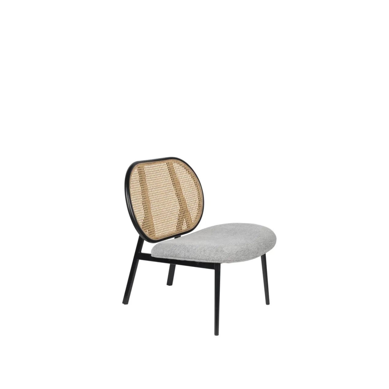 Lounge stoel spike naturel/grijs