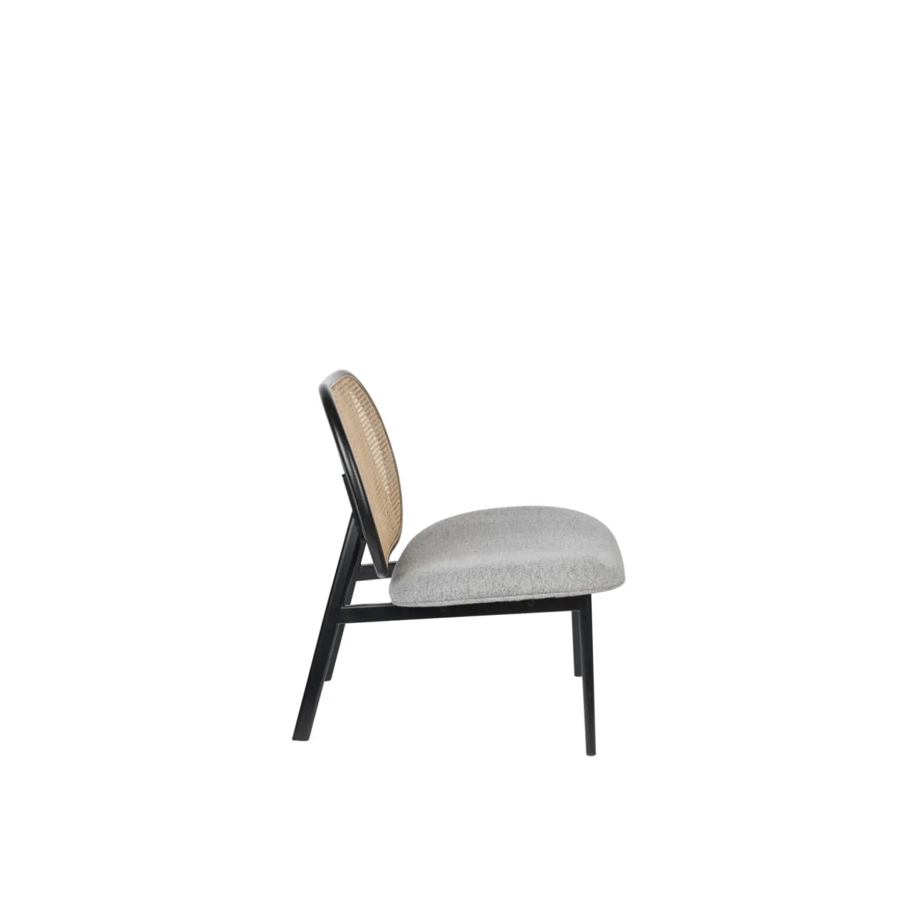 Lounge stoel spike naturel/grijs