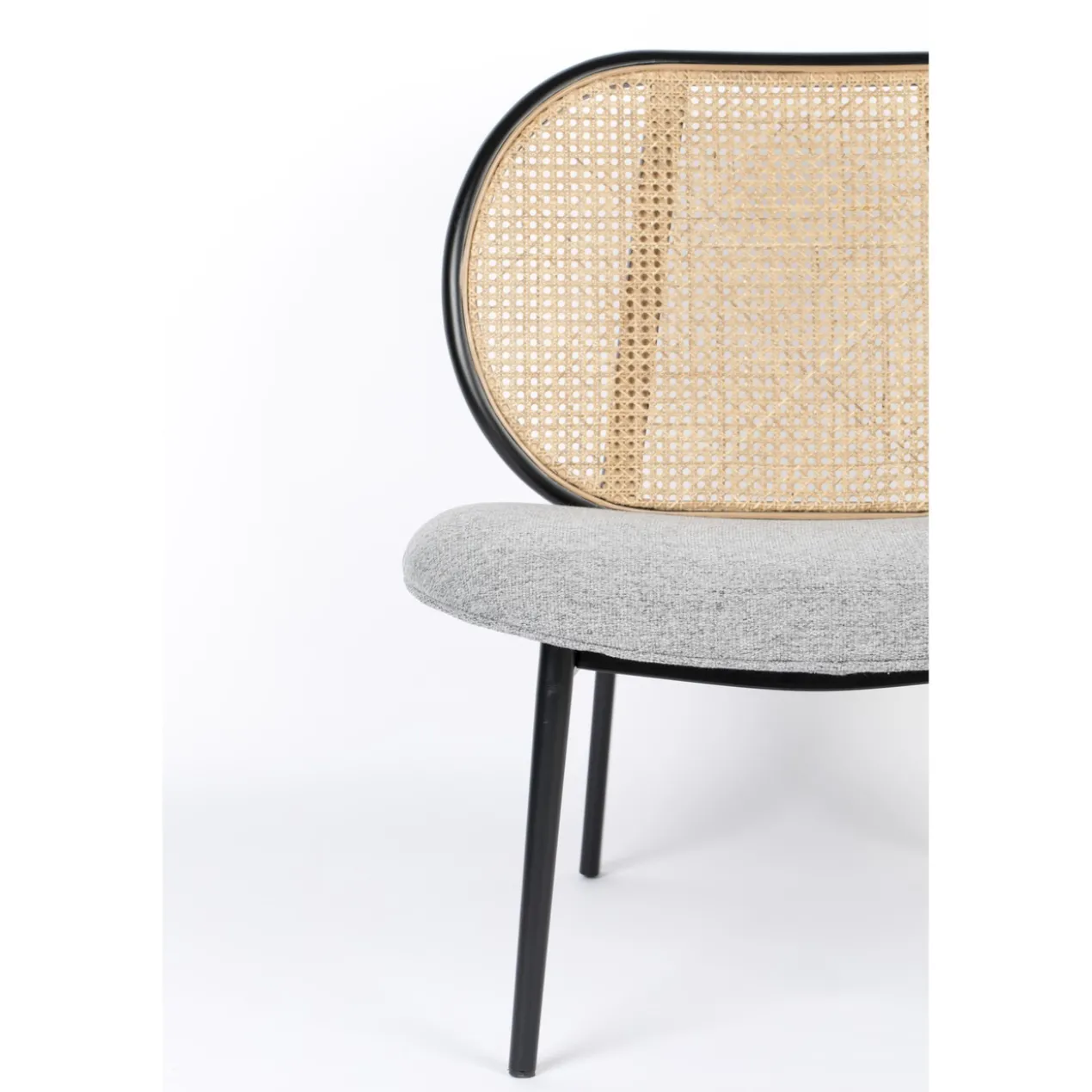 Lounge stoel spike naturel/grijs