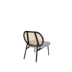 Lounge stoel spike naturel/grijs