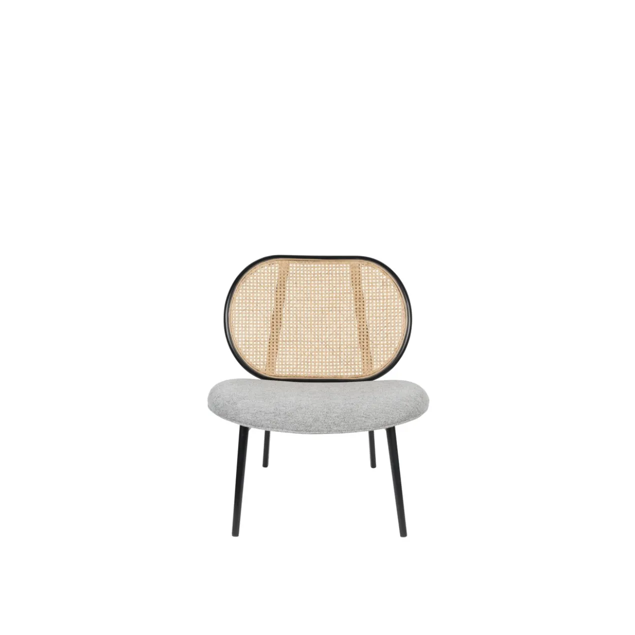 Lounge stoel spike naturel/grijs