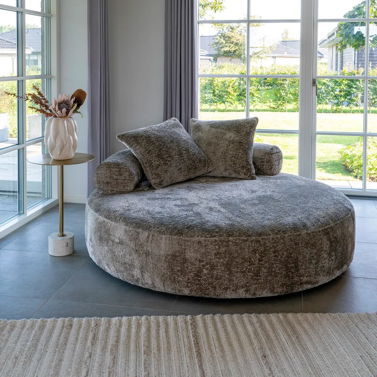 Loveseat fauteuil Annabel Taupe