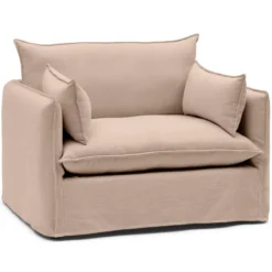 Loveseat Mare shadow linen