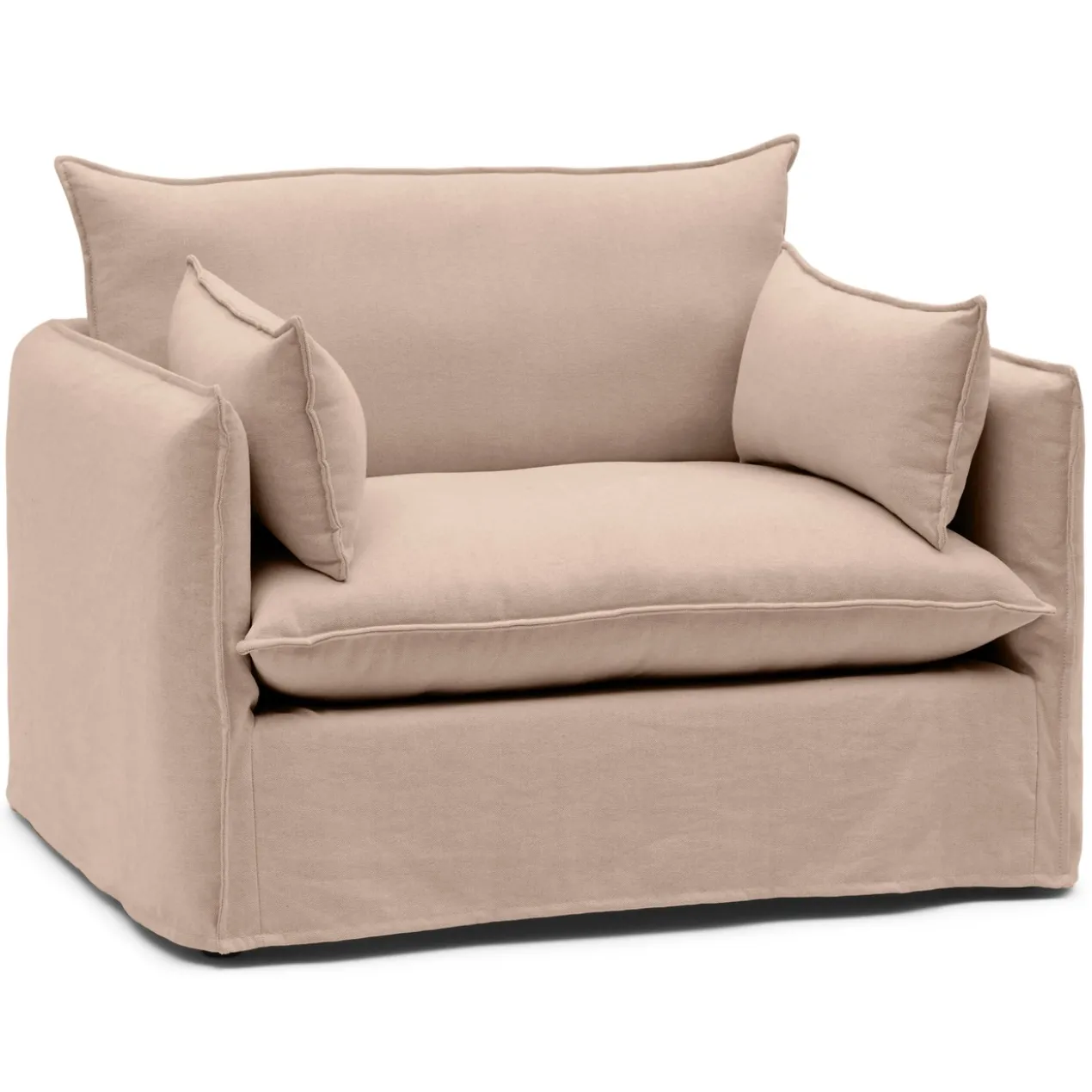 Loveseat Mare shadow linen