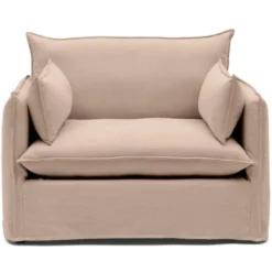 Loveseat Mare shadow linen