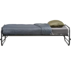 Lucy eenpersoons onderschuifbed metaal zwart 90x200 cm