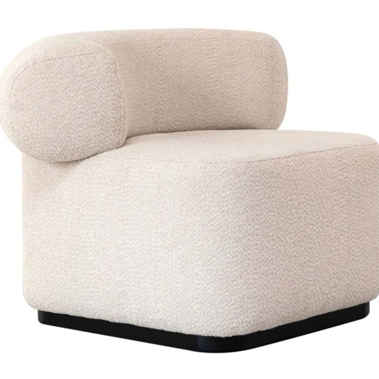 Luna Lounge 1 Seater Facet 1037 frame zwart