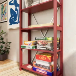 Lundia boekenkast - Bordeaux red #1