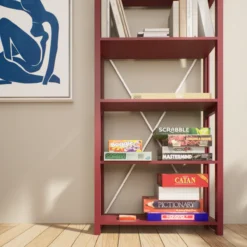Lundia boekenkast - Bordeaux red #1