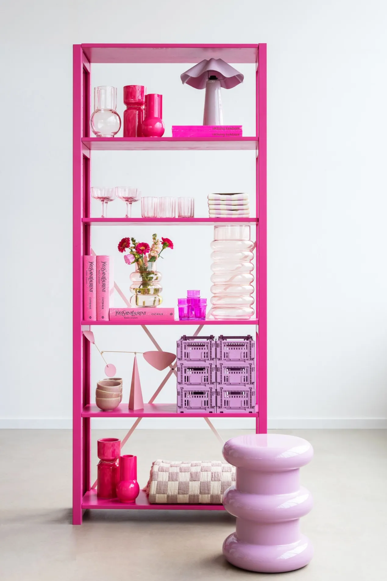 Lundia boekenkast - Hot pink #1