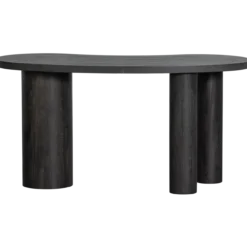 Maan organisch sidetable/bureau mdf donkerbruin