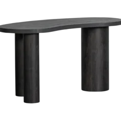 Maan organisch sidetable/bureau mdf donkerbruin