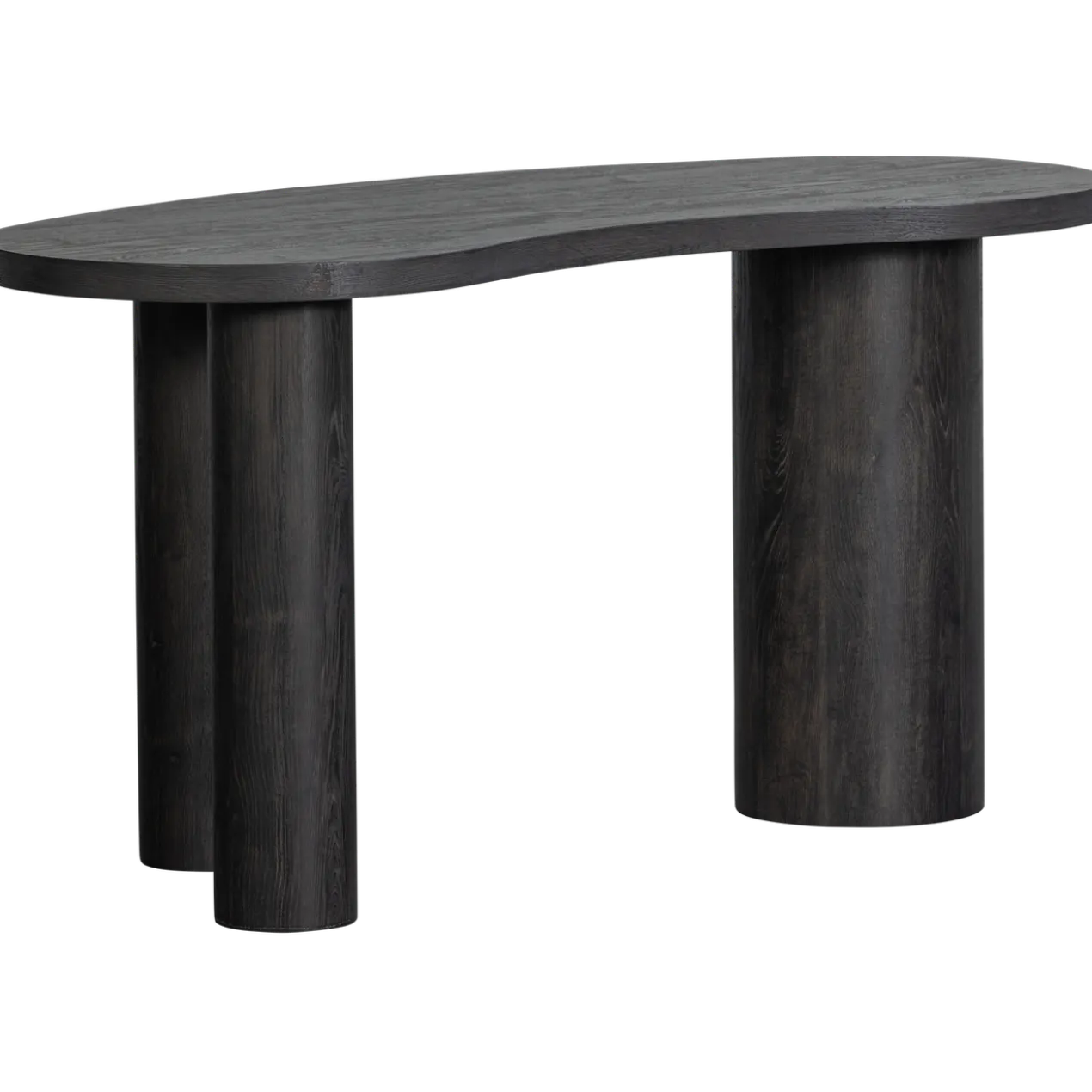 Maan organisch sidetable/bureau mdf donkerbruin