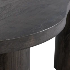 Maan organisch sidetable/bureau mdf donkerbruin