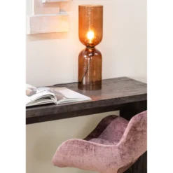 Maan sidetable mdf donkerbruin
