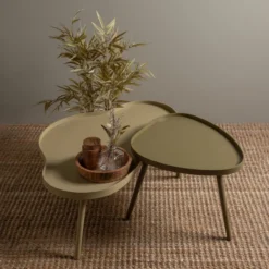 Mae bijzettafel organisch langwerpig mdf/grenen alpaca