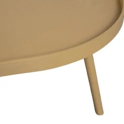 Mae bijzettafel organisch langwerpig mdf/grenen alpaca