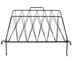 Magazine rack Diamond Raster metal matt black