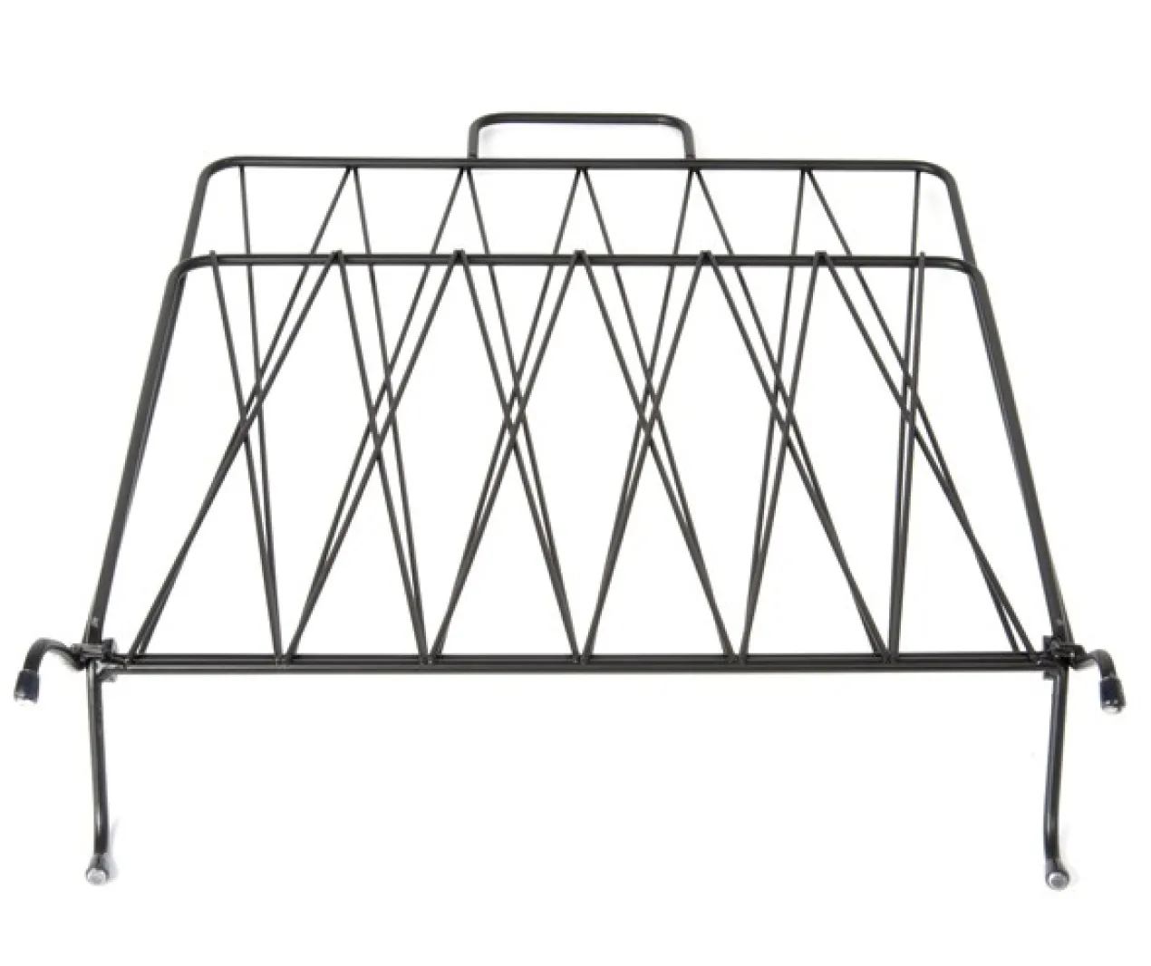 Magazine rack Diamond Raster metal matt black