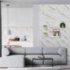 Magneetbehang luxeinterieurdessin marmer wit 100x250