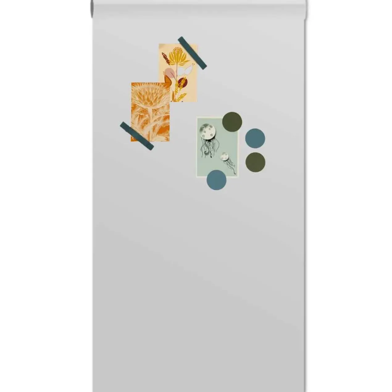 Magneetbehang luxe krijtbord lichtgrijs 100x250 cm