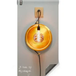 Magneetbehang luxe krijtbord groengrijs 100x250cm