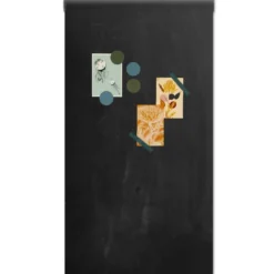 Magneetbehang mat krijtbord oudzwart 100x250 cm