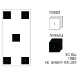 Magneetbord dessin – beton grijs 60x140 cm