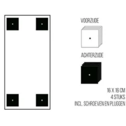 Magneetbord dessin - marmer wit 60x100 cm