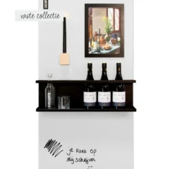 Magneetbord glossy – whiteboard wit 60x140 cm