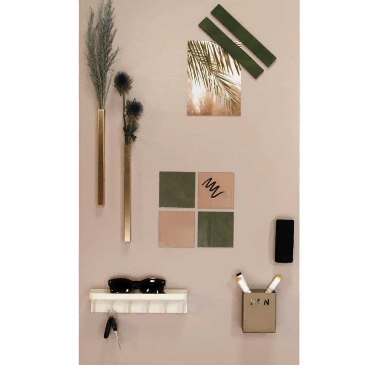 Magneetbord mat – krijtbord heartwood 60x140 cm
