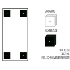 Magneetbord mat – krijtbord olijfgroen 60x100 cm