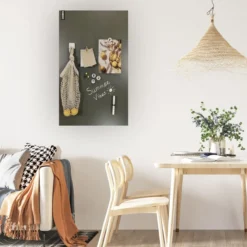 Magneetbord mat – krijtbord olijfgroen 60x140 cm