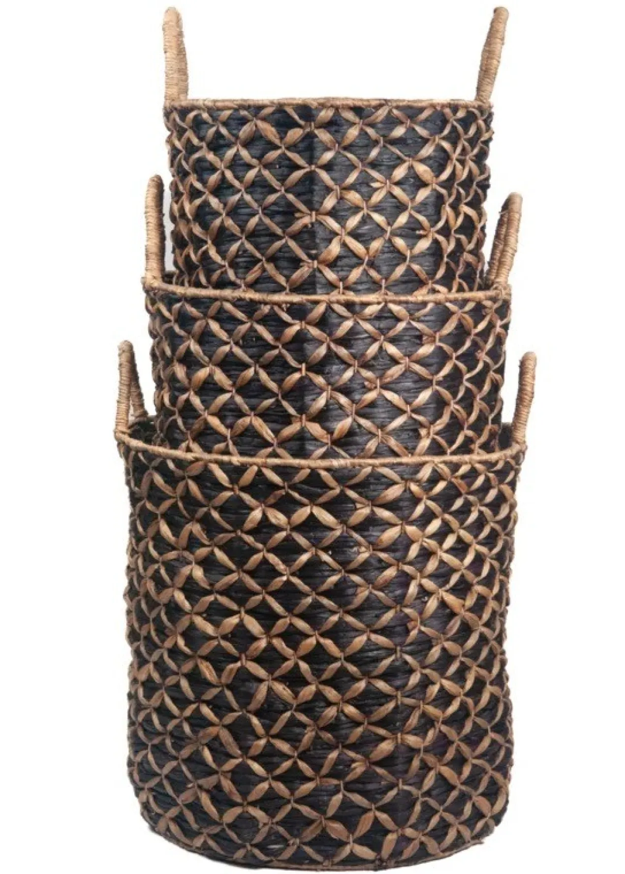 Mand Bananenblad zwart/naturel 2XL